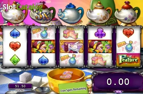 Скрин6. Alice & The Mad Tea Party слот