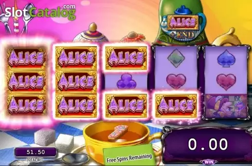 Скрин7. Alice & The Mad Tea Party слот