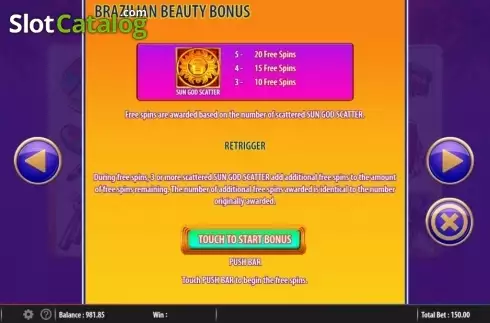 Скрин9. Brazilian Beauty слот