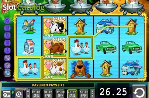 Скрин6. Invaders from the Planet Moolah слот