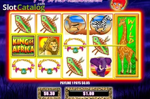 Скрин2. King of Africa (WMS) слот