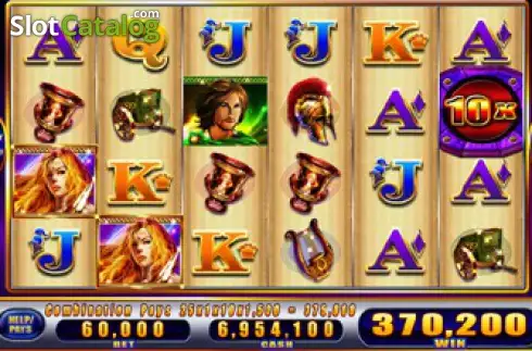 Скрин2. Lady of Athens слот
