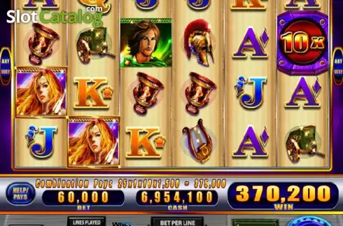 Скрин3. Lady of Athens слот