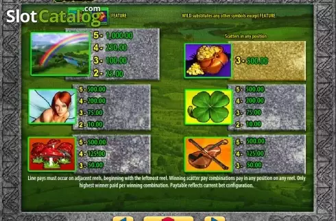 Скрин7. Leprechaun's Fortune (WMS) слот