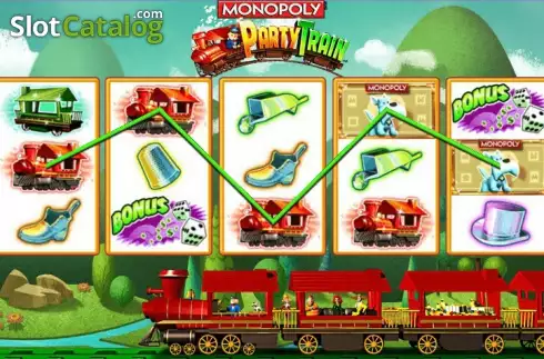 Скрин3. MONOPOLY Party Train слот
