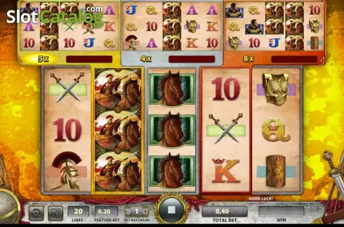 Скрин2. Roman Chariots слот