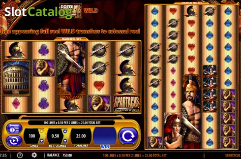 Скрин2. Spartacus Gladiator of Rome слот