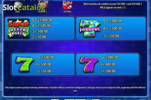 Скрин9. Super Jackpot Party слот