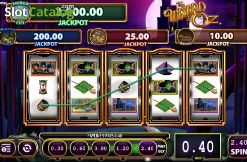 Скрин4. THE WIZARD OF OZ Wicked Riches слот