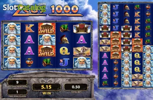 Скрин3. Zeus 1000 слот