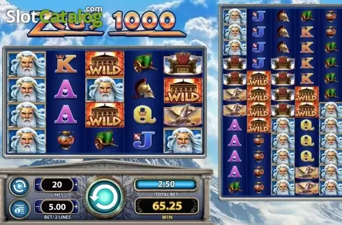 Скрин2. Zeus 1000 слот