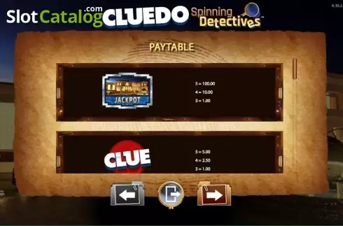 Скрин2. CLUEDO Spinning Detectives слот