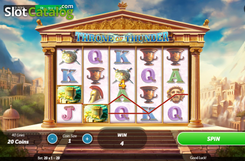 Скрин4. Throne of Thunder слот
