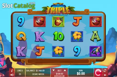 Скрин2. Triple Paradise Riches слот