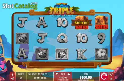Скрин3. Triple Paradise Riches слот