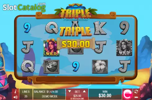 Скрин4. Triple Paradise Riches слот