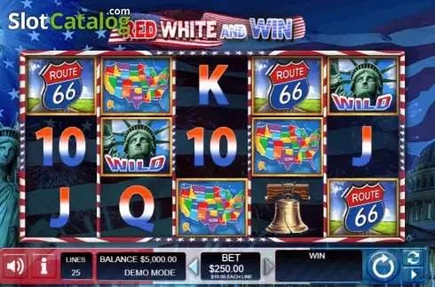 Скрин2. Red White and Win (Wager Gaming) слот