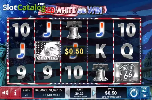 Скрин4. Red White and Win (Wager Gaming) слот