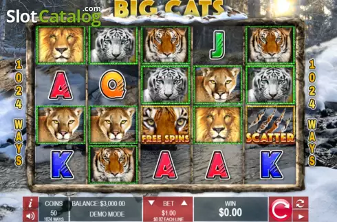 Скрин2. Big Cats слот