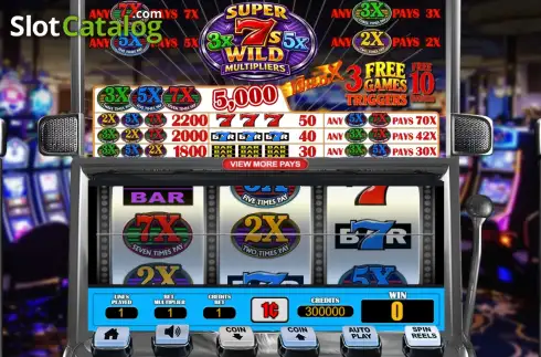 Скрин2. Super 7s Wild Multipliers слот