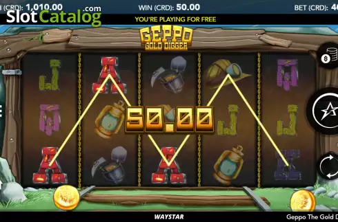 Скрин3. Geppo the Gold Digger слот