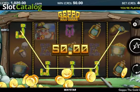 Скрин4. Geppo the Gold Digger слот