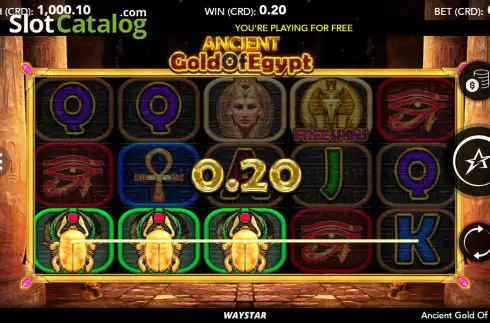 Скрин3. Ancient Gold of Egypt слот