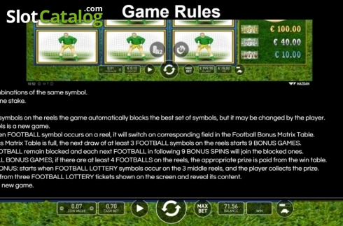 Скрин6. Football Mania (Wazdan) слот