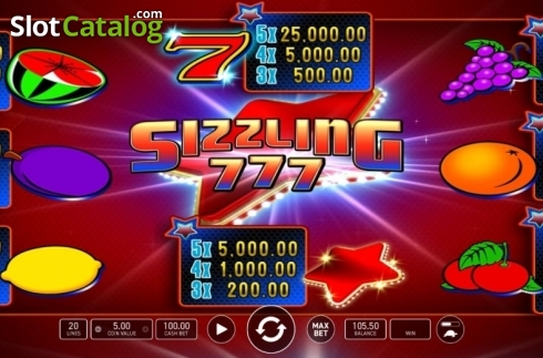 Скрин7. Sizzling 777 слот