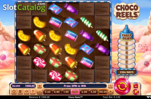 Скрин2. Choco Reels слот