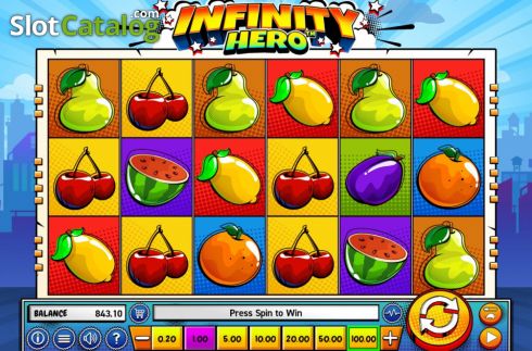 Скрин3. Infinity Hero слот