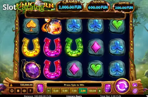 Скрин3. Unicorn Reels слот