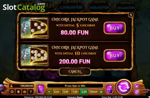Скрин8. Unicorn Reels слот