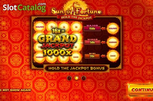 Скрин2. Sun of Fortune слот