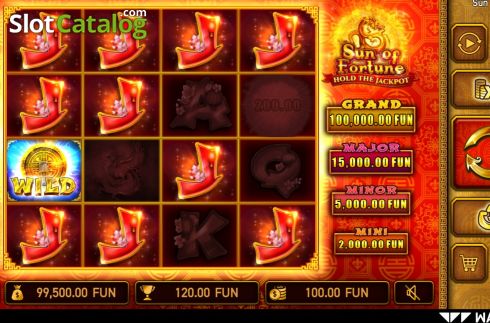 Скрин4. Sun of Fortune слот