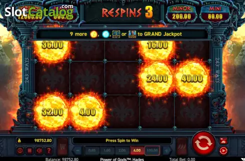 Скрин8. Power of Gods: Hades слот