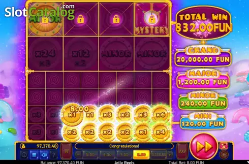Скрин9. Jelly Reels слот