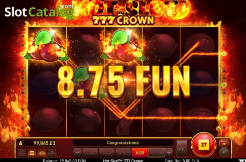 Скрин6. Hot Slot 777 Crown слот