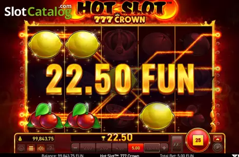 Скрин7. Hot Slot 777 Crown слот
