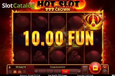 Скрин8. Hot Slot 777 Crown слот