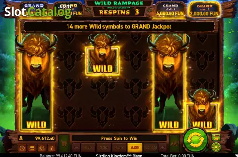 Скрин7. Sizzling Kingdom™: Bison слот