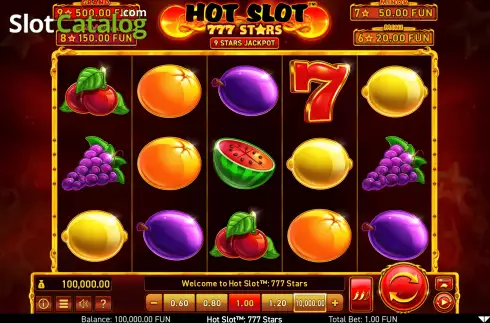 Скрин3. Hot Slot: 777 Stars слот