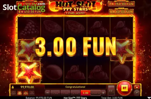 Скрин5. Hot Slot: 777 Stars слот
