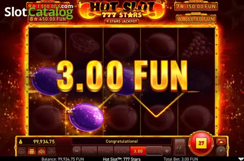 Скрин6. Hot Slot: 777 Stars слот