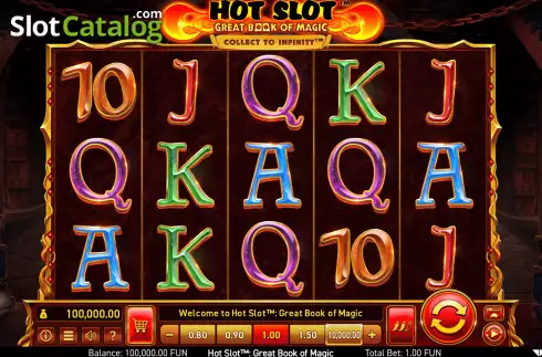 Скрин3. Hot Slot: Great Book of Magic слот