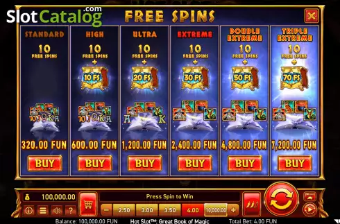 Скрин5. Hot Slot: Great Book of Magic слот
