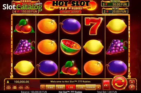 Скрин3. Hot Slot: 777 Rubies слот
