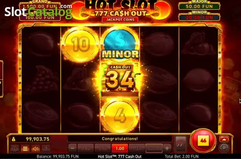 Скрин7. Hot Slot: 777 Cash Out (Wazdan) слот