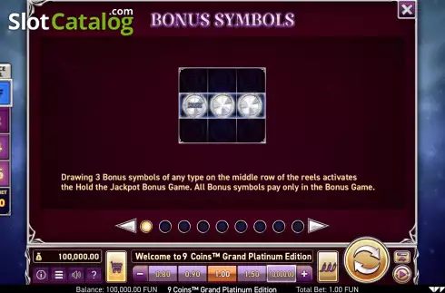 Скрин8. 9 Coins Grand Platinum Edition слот