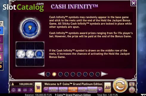 Скрин9. 9 Coins Grand Platinum Edition слот